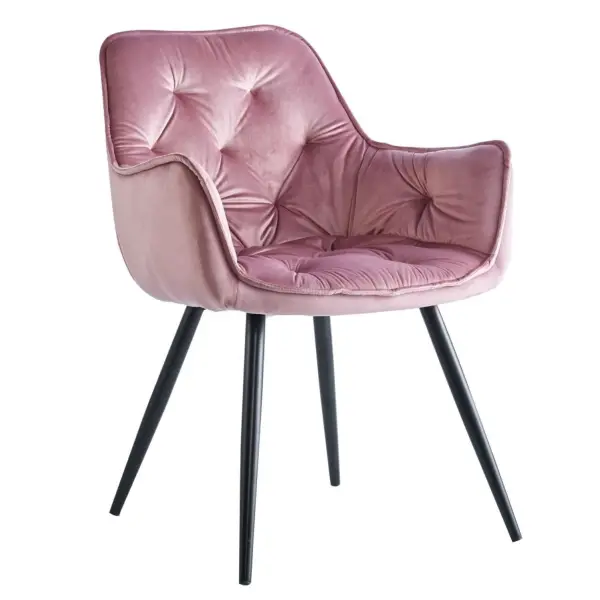 Krzesło tapicerowane różowy HR-058